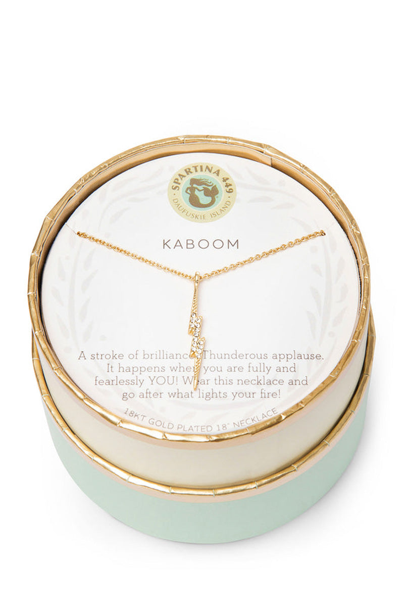 Spartina Sea La Vie Kaboom Lightning Necklace Gold