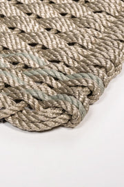 DOORMAT, ROPE SAND/SAGE STRIPS