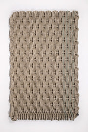 DOORMAT, ROPE SAND/SAGE STRIPS