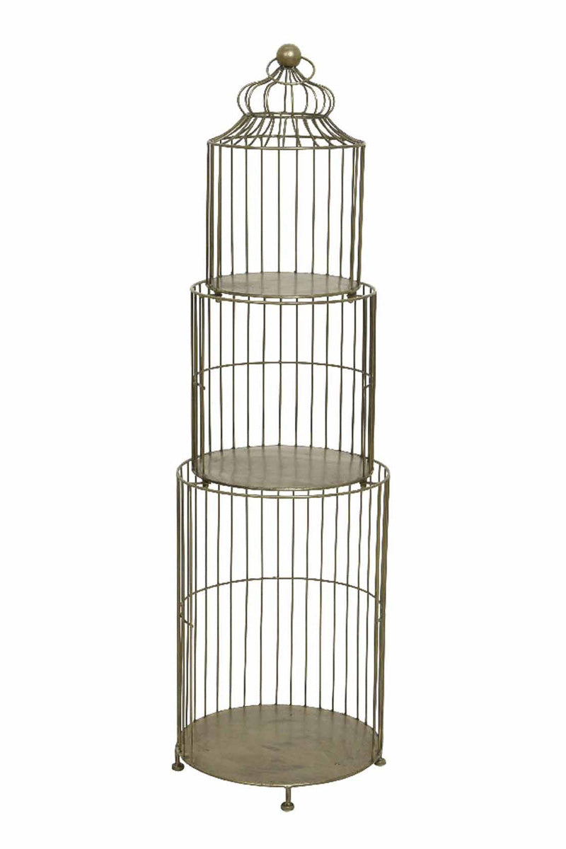 ETAGERE BIRD CAGE METAL RND 45