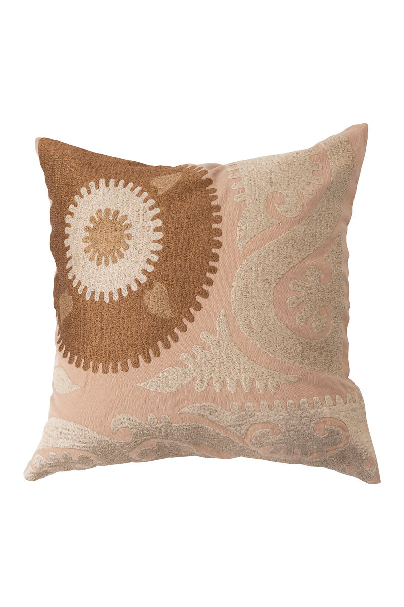 PILLOW SQ SUZANI/CHAMBRAY 16"