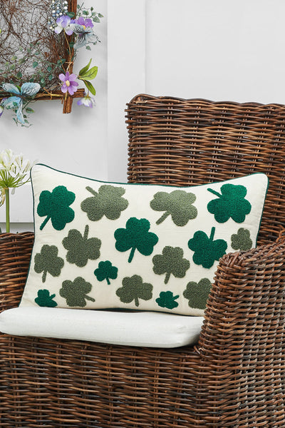 PILLOW, IRISH CLOVER 14X22