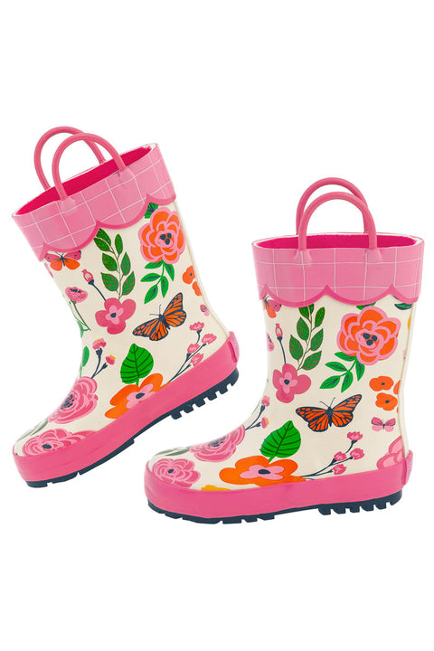 Stephen Joseph Rain Boots Butterfly Size 10