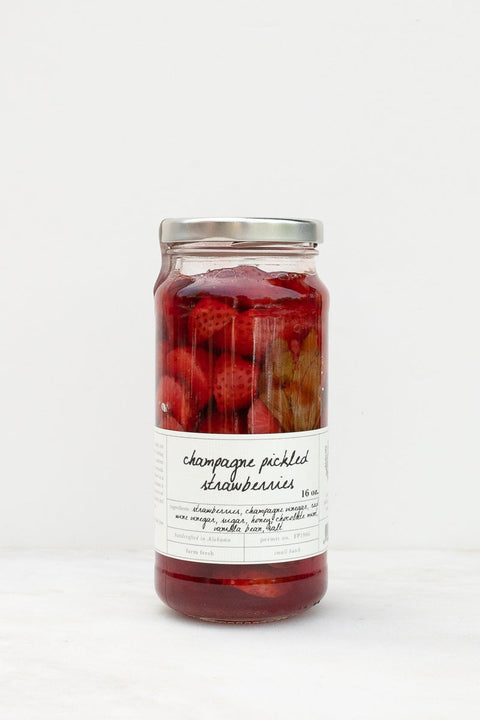CHAMPAGNE PICKLED STRAWBERRIES