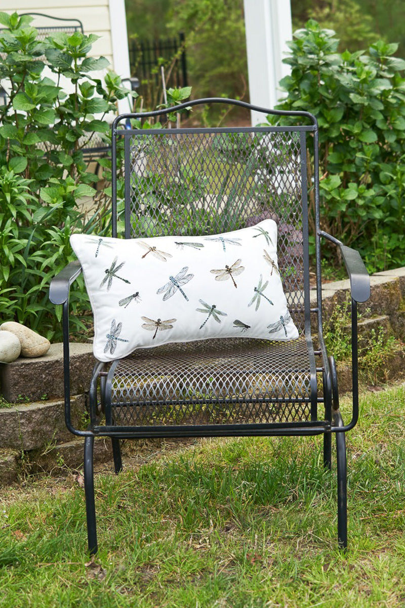 Dragonfly Multi Pattern Lumbar Pillow