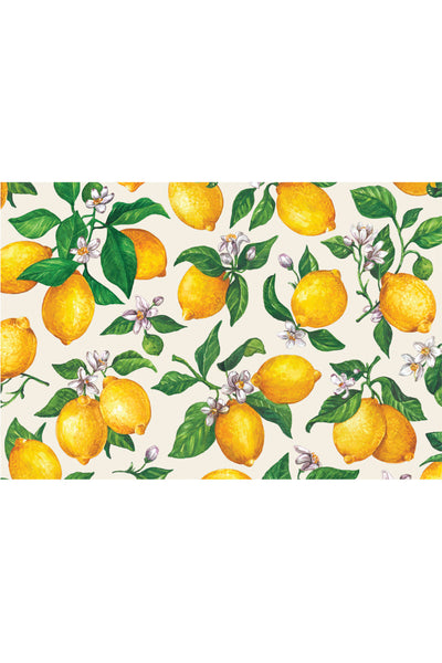 Hester & Cook Lemons Placemat 24 sheets
