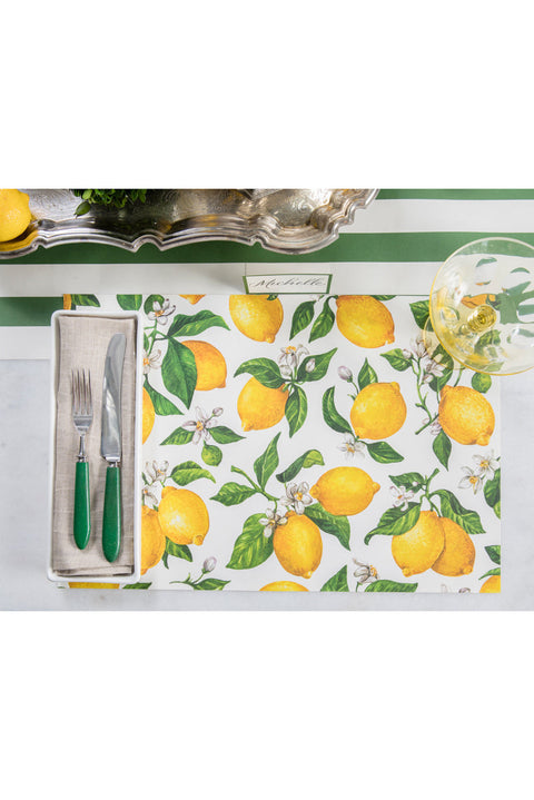 Hester & Cook Lemons Placemat 24 sheets