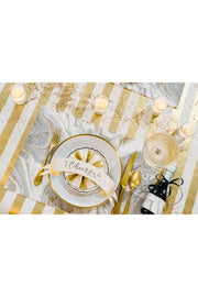 TABLE ACCENT, GOLD BANNER S/12