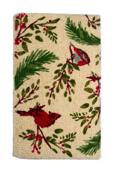 Birds & Berries Coir Doormat 18"x 30"