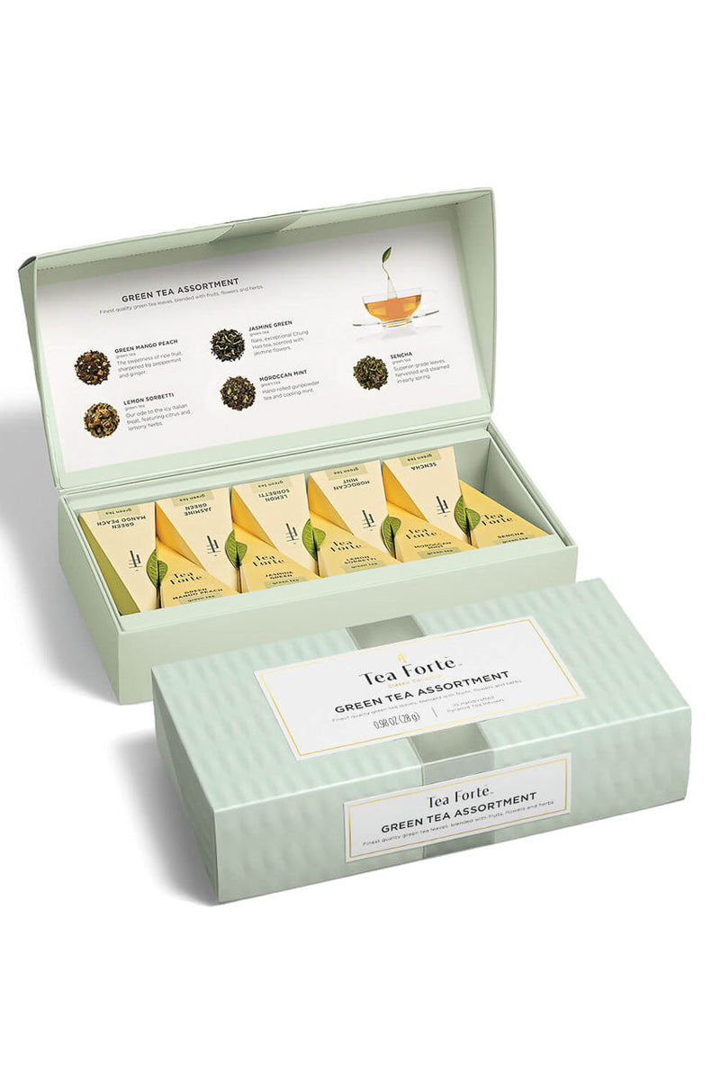 Tea Forte Petite Presentation Box Green Tea Assortment