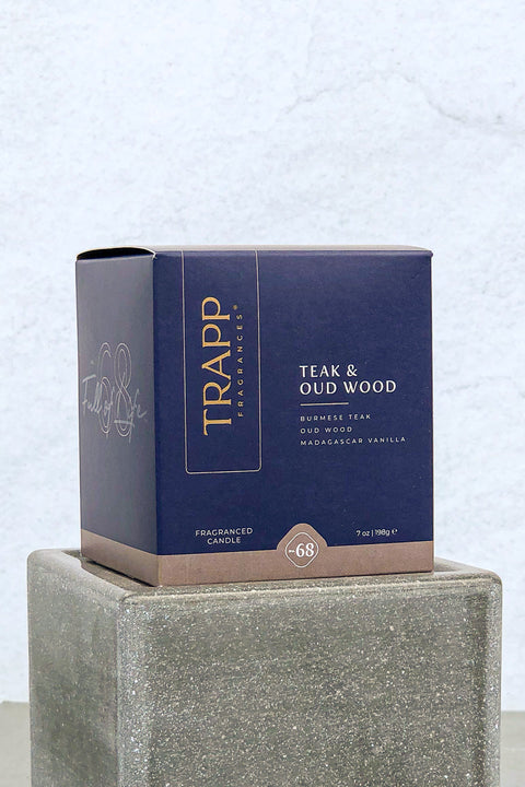 Trapp Fragrances Candle No. 68 Teak & Oud Wood 7 oz