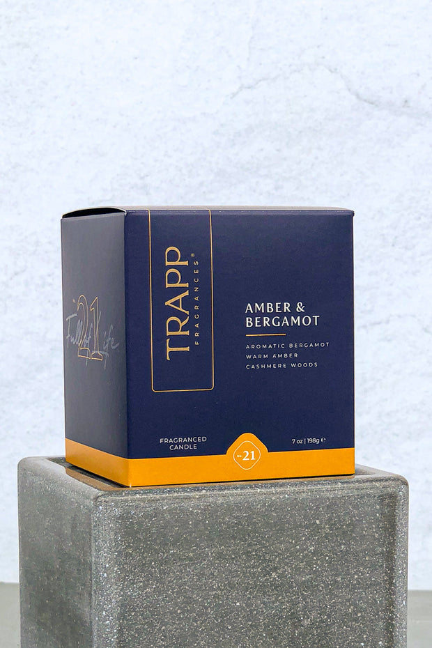 Trapp Fragrances Candle No. 21 Amber & Bergamot 7 oz