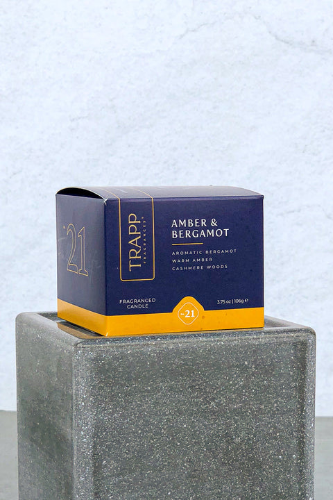 Trapp Fragrances Candle No. 21 Amber & Bergamot 3.75 oz
