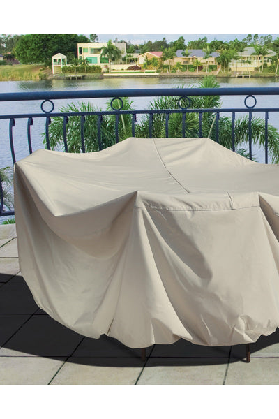 tarp for patio furniture Treasure Garden Table/Chair Protective Cover 60" Round – Chalet