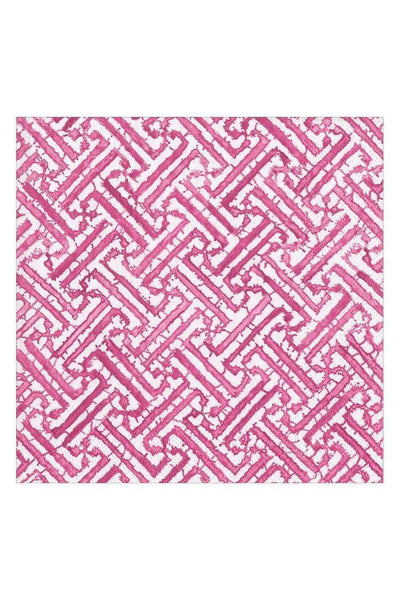 Caspari Fretwork Fuchsia Luncheon Napkins