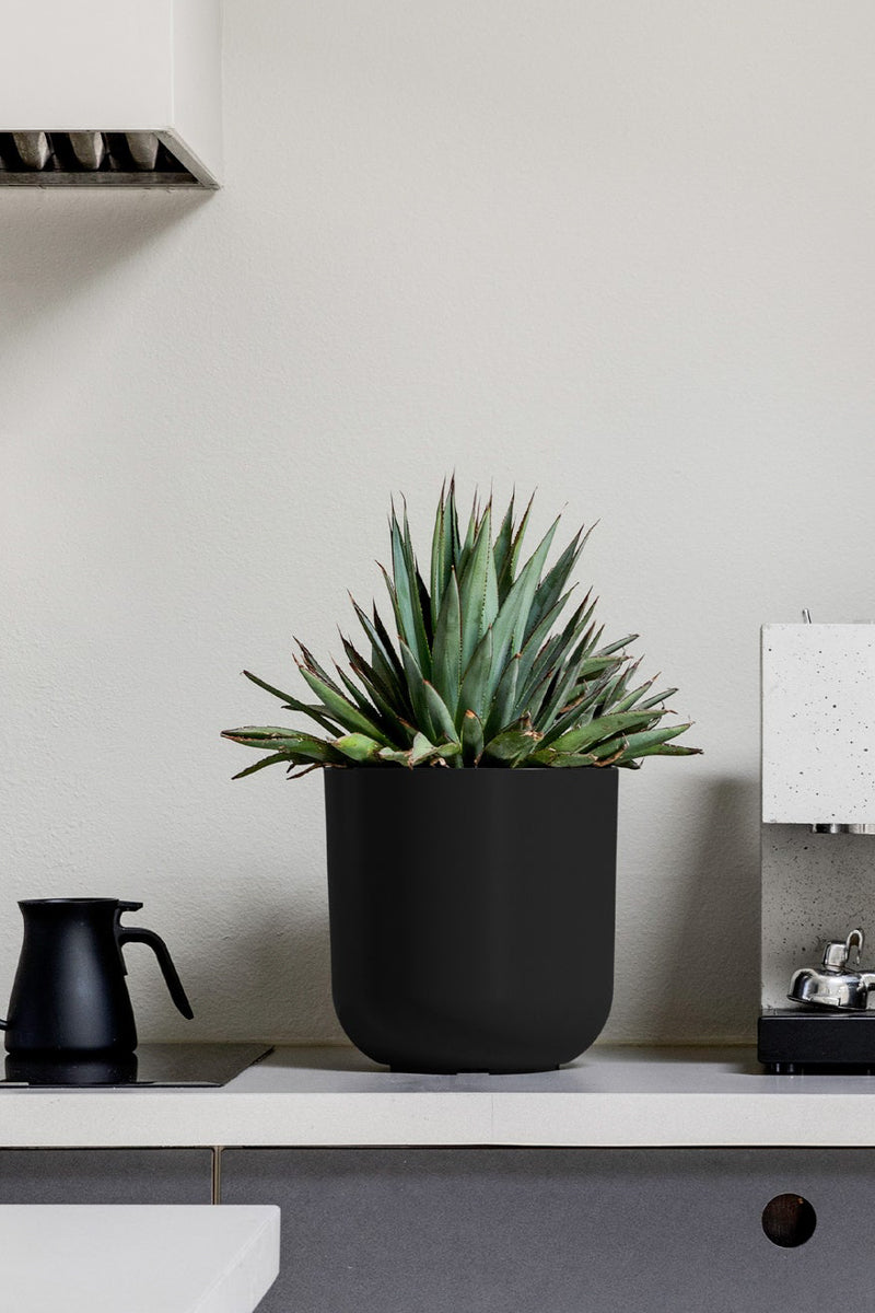 Mason Kona Round Planter 20" Black