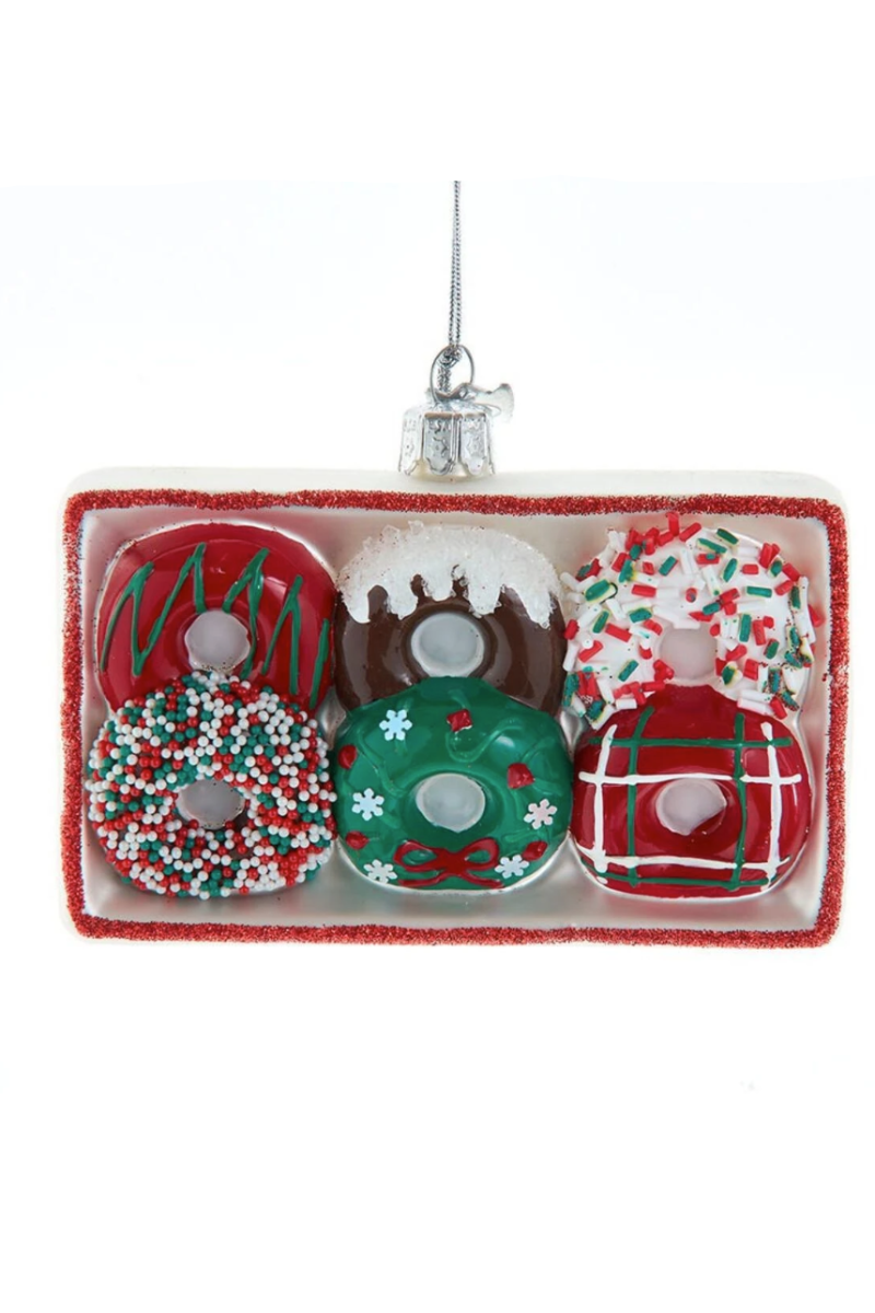 Noble Gems Glass Christmas Donuts Ornament