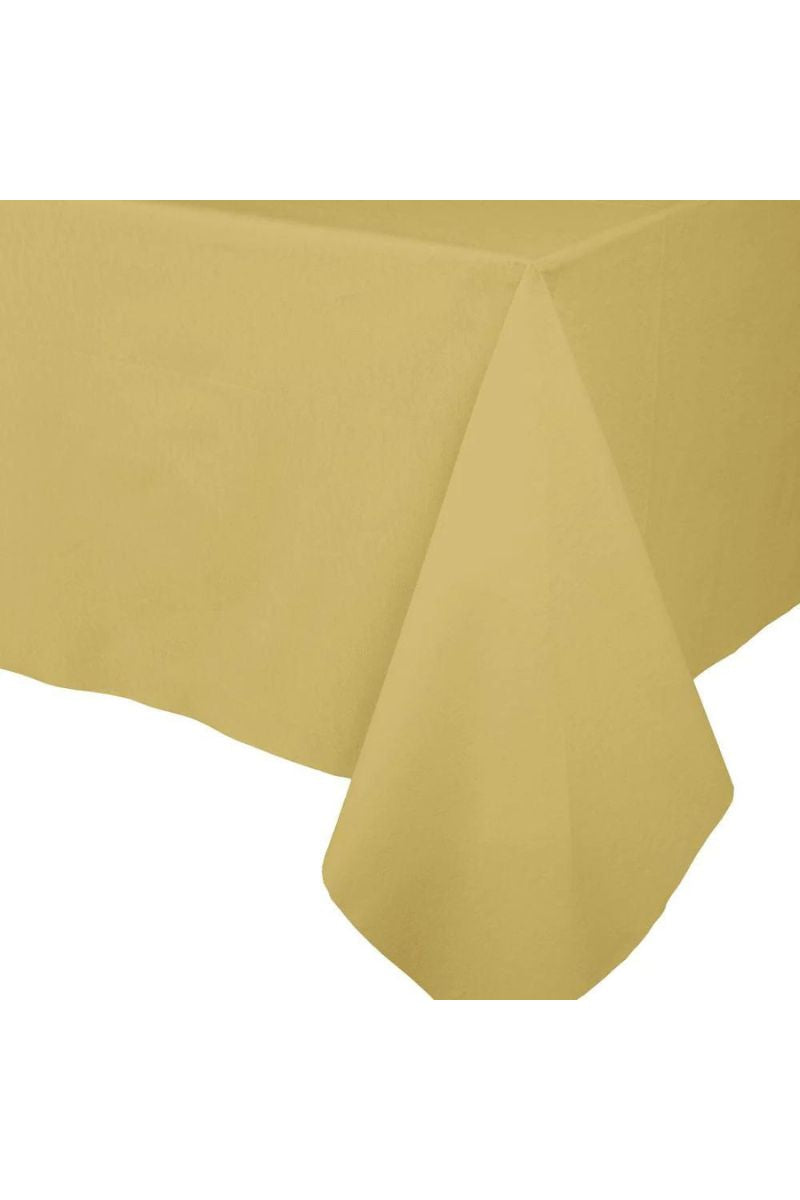 Caspari Linen Solid Gold Table Cover