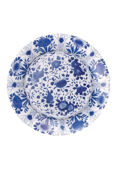 Caspari Delft Blue Salad Plates - 8 Per Package