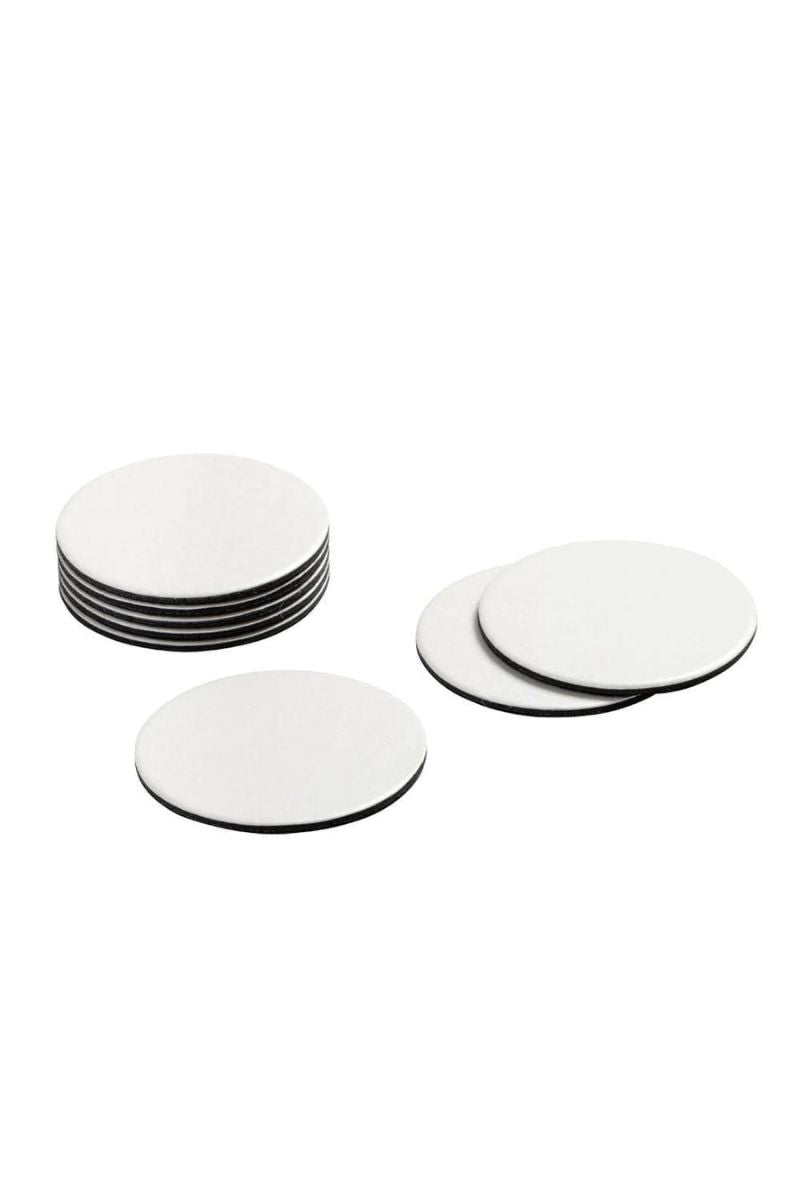 Caspari Round Coaster Luster Pearl