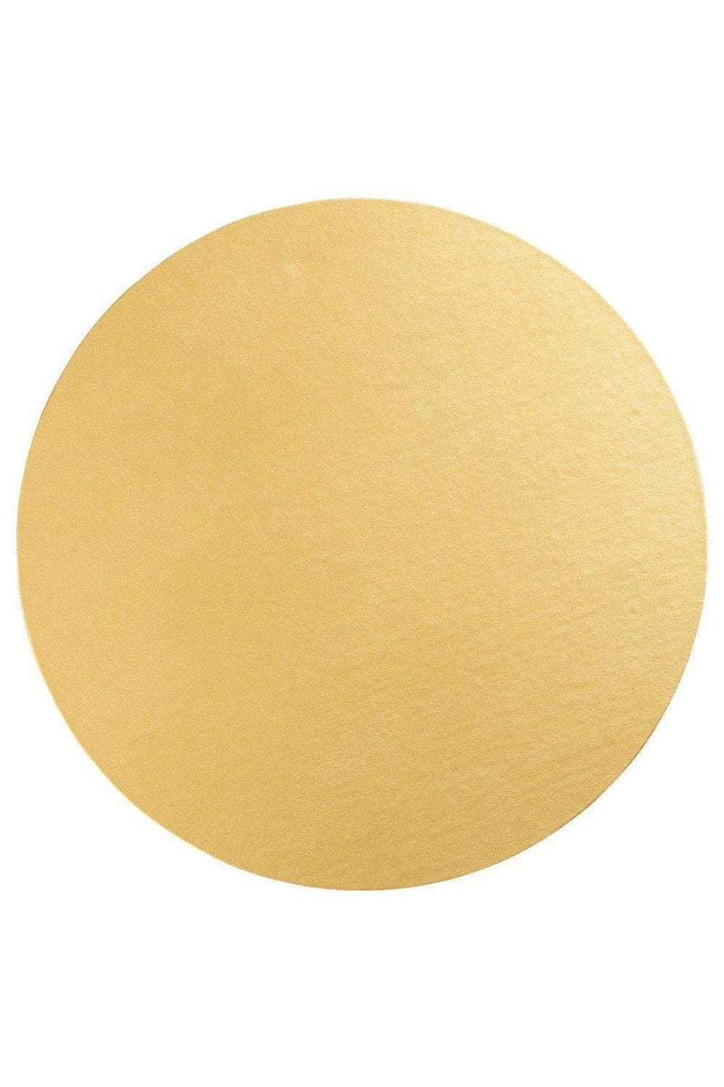 Caspari Luster Gold Round Felt-Backed Placemat