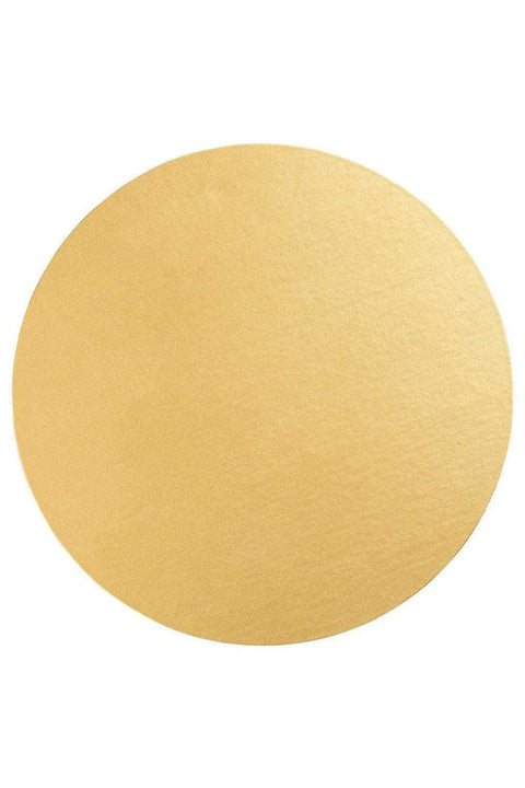 PLACEMAT, ROUND LUSTER GOLD