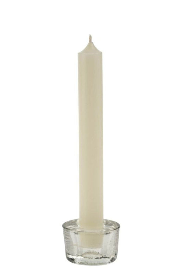 CANDLE HOLDER PRISM CLEAR SMALL