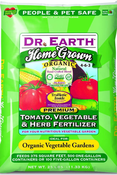 Dr. Earth Organic and Natural Home Grown Tomato, Vegetable & Herb 4-6-3 Fertilizer 25 lb