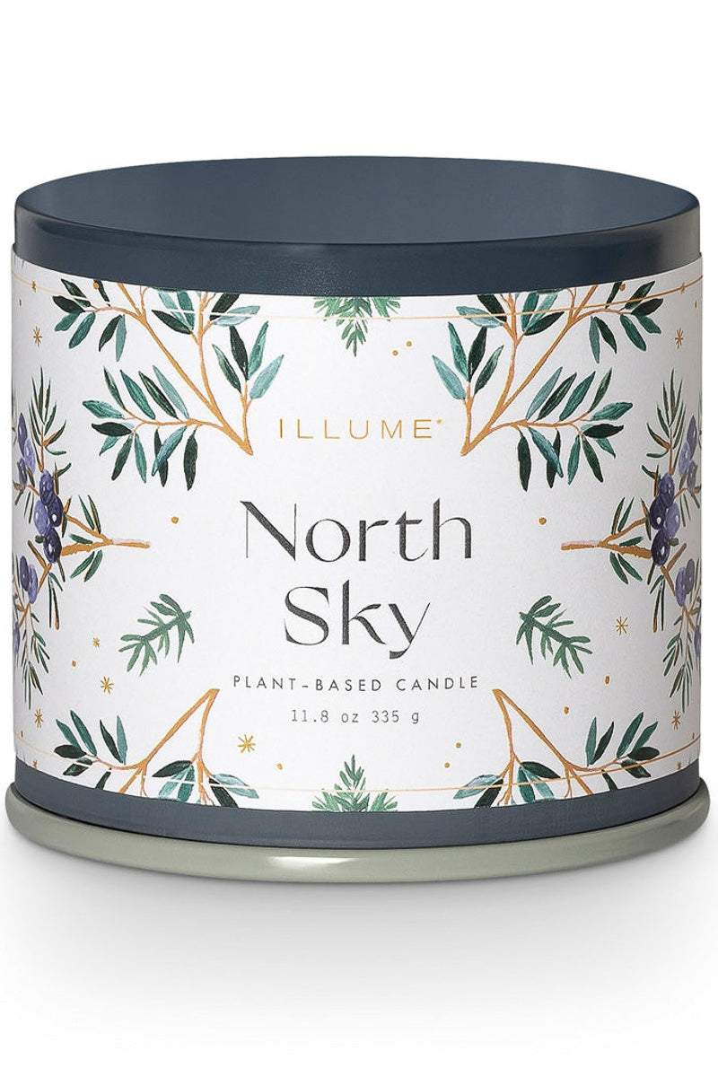 CANDLE, NORTH SKY LARGE TIN