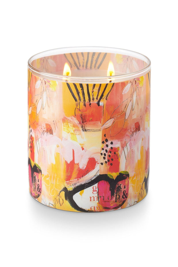 Illume Artist Printed Tin Candle Pineapple Cilantro