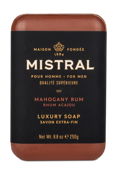Mistral Bar Soap Mahogany Rum 250g