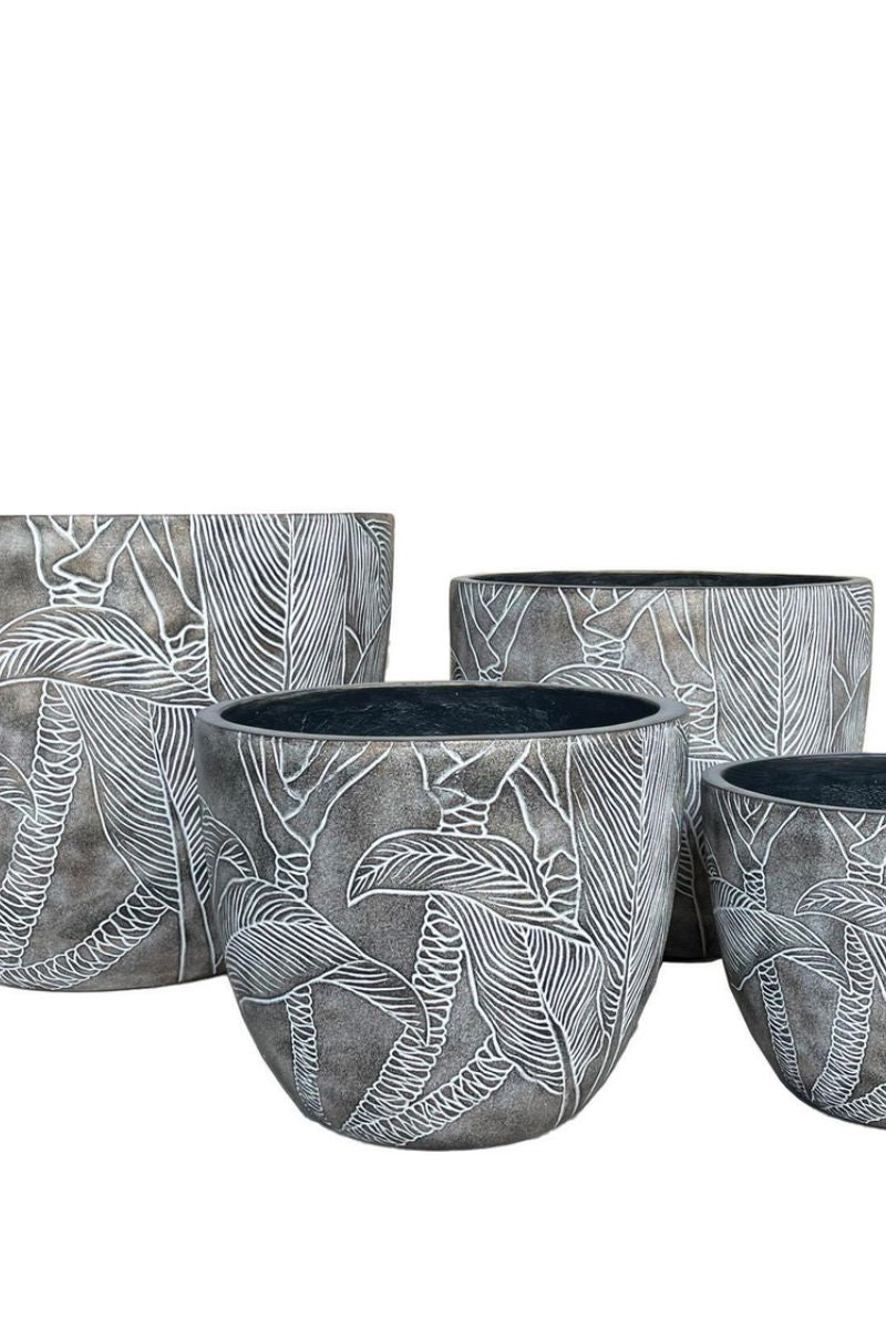 Alfresco Home Sancosta Planter 14.75" Smoky Taupe
