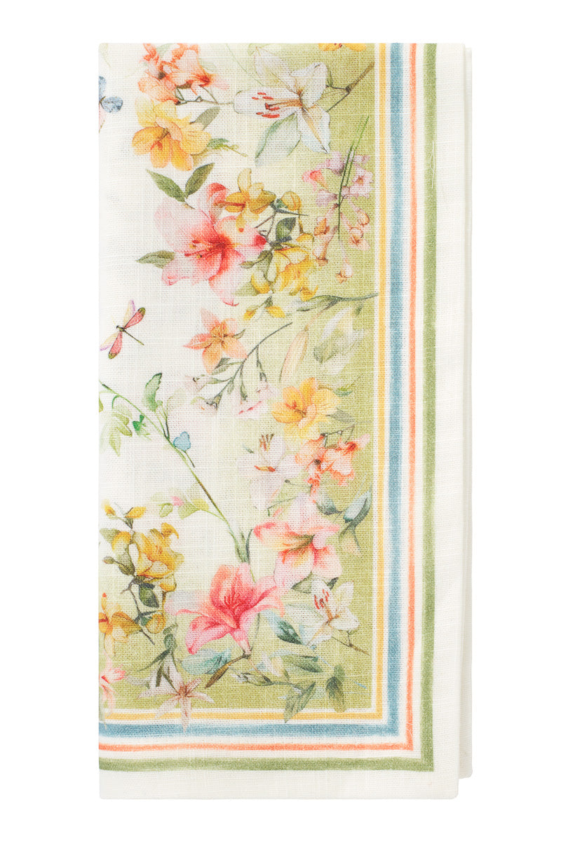 Bodrum Lily Garden Napkin 21"