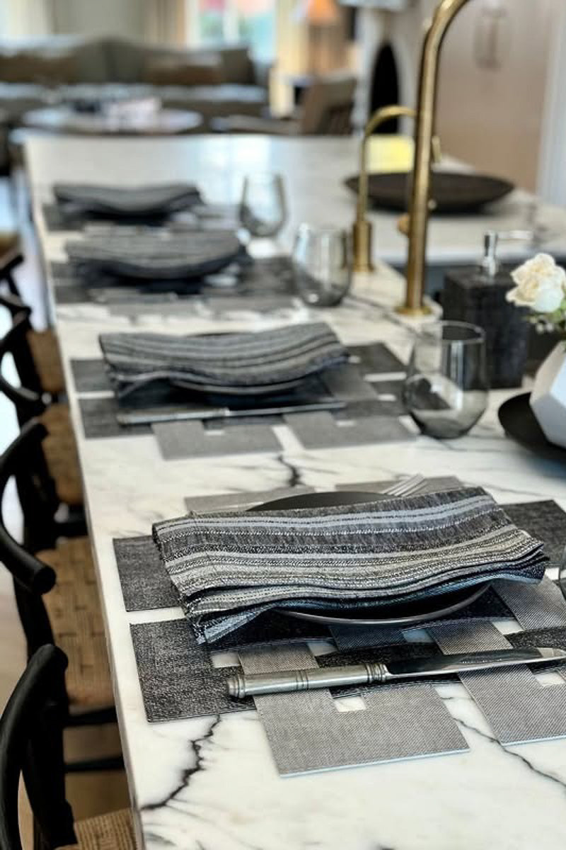 Bodrum Celtic Placemat 16"x16" Smoke Gray