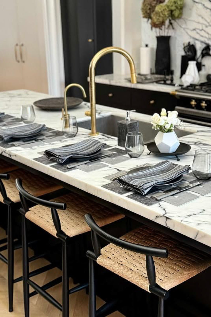 Bodrum Celtic Placemat 16"x16" Smoke Gray