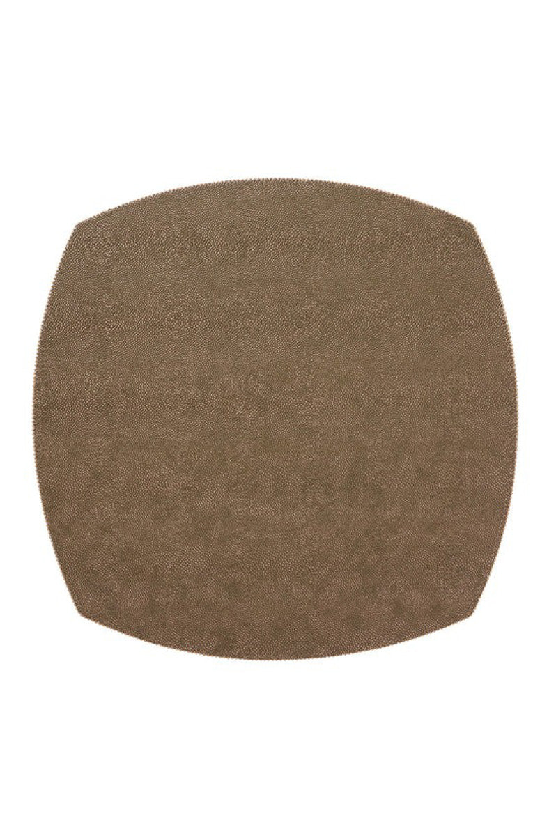 Bodrum Allure Elliptical Square Placemat Bronze