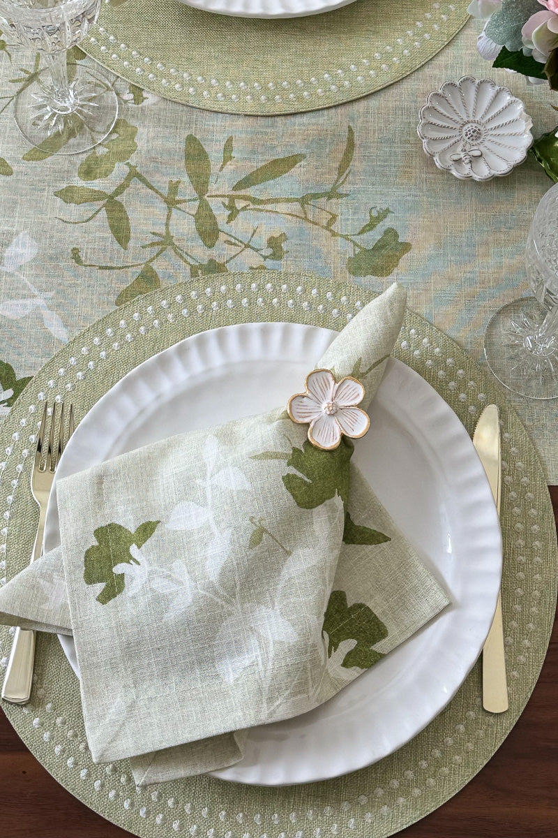 Bodrum Daisy Napkin Ring White