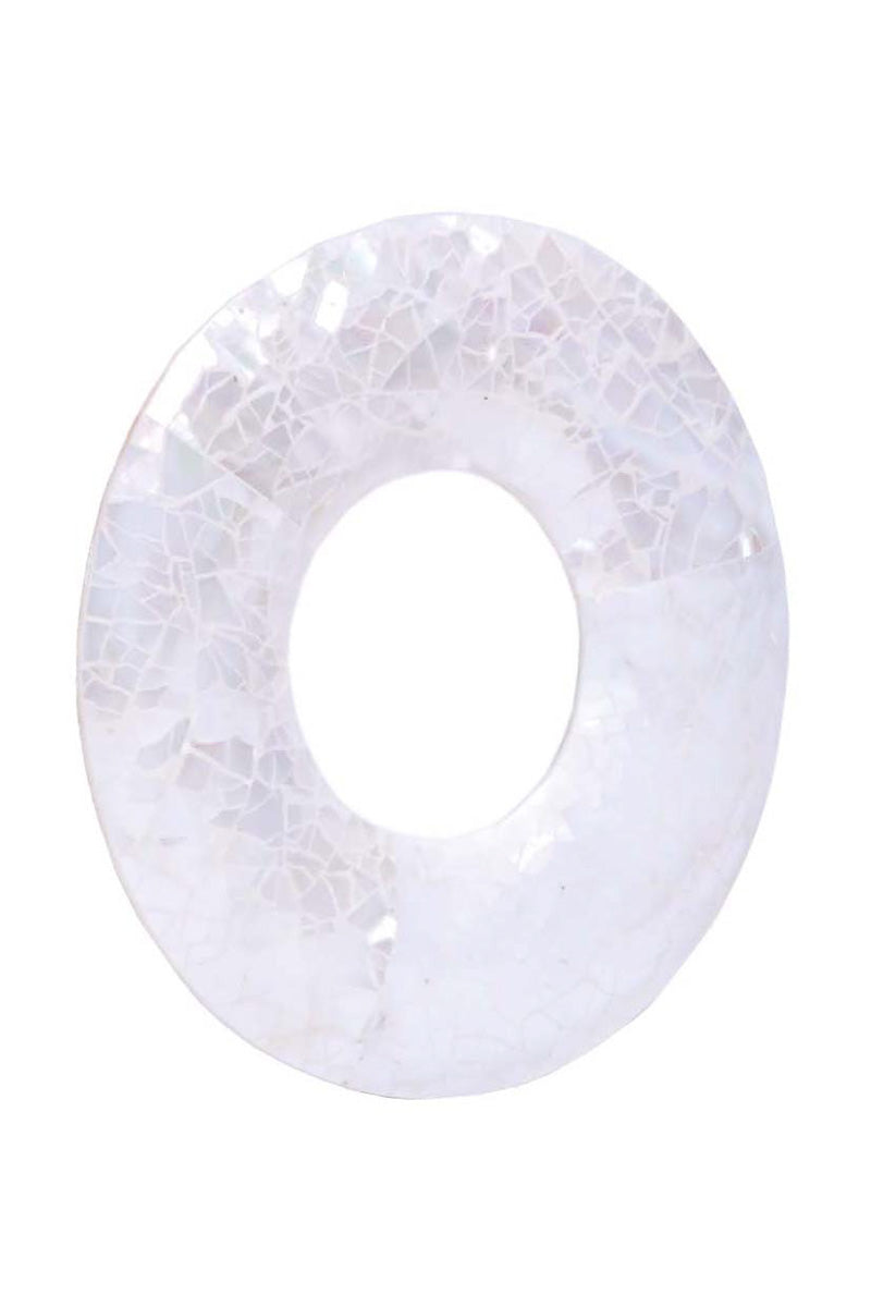 Bodrum Shell Disck Napkin Ring Pearl