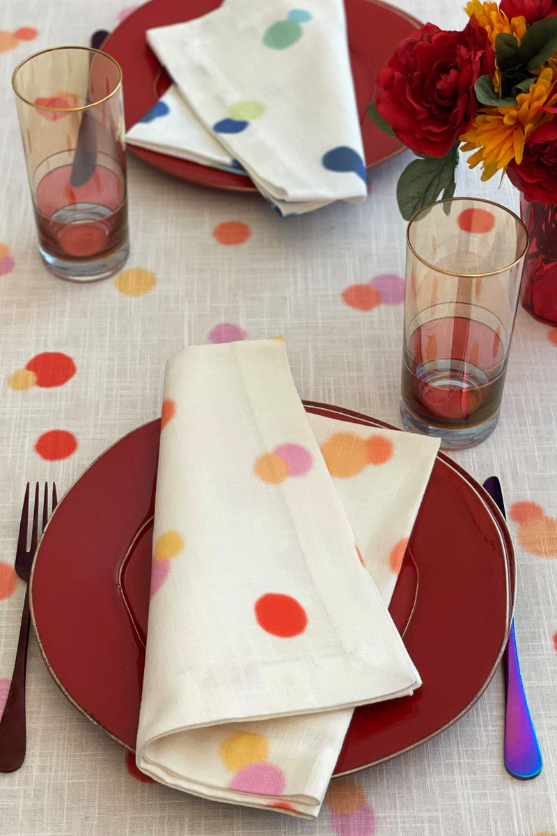 Bodrum Bubbles Napkin 21" Orange