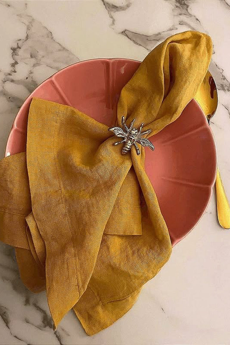 Bodrum Bee Napkin Ring Gold
