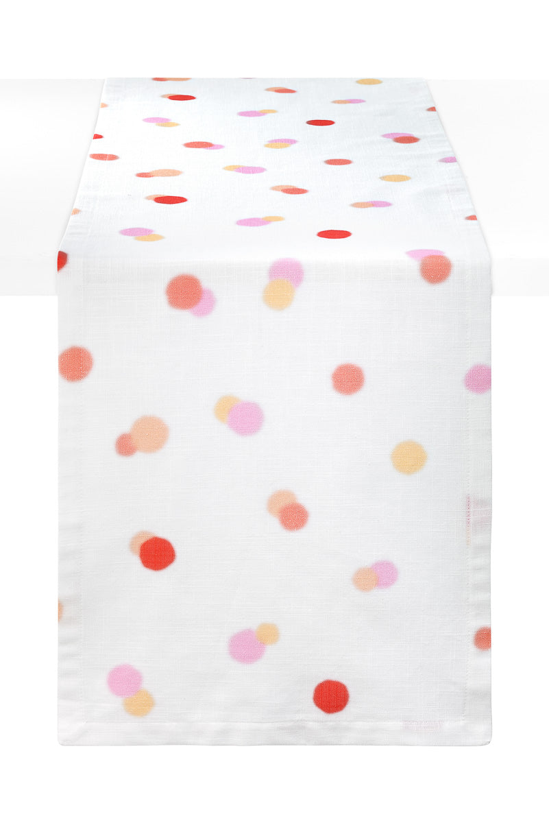 Bodrum Bubbles Runner 15"x90" Orange