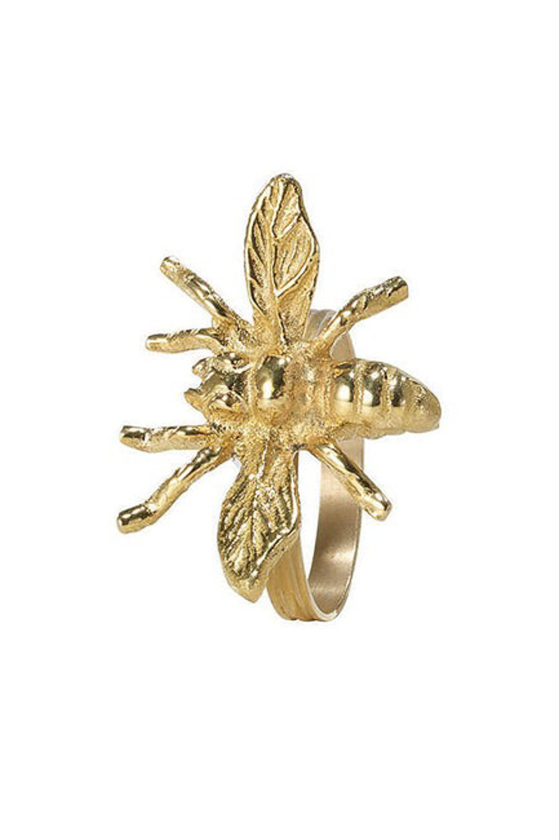 Bodrum Bee Napkin Ring Gold