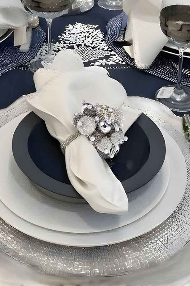 Bodrum Gala Napkin Ring Silver
