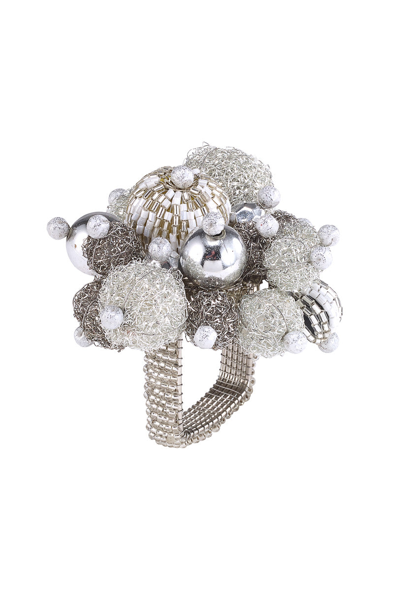 Bodrum Gala Napkin Ring Silver
