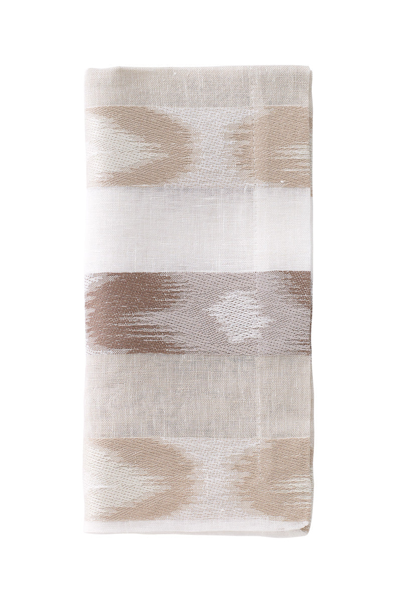 Bodrum Ikat Napkin 22" Neutral