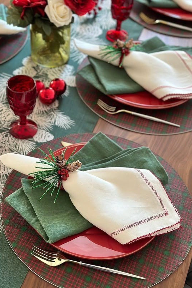 Bodrum Riviera Napkin 22" Forest