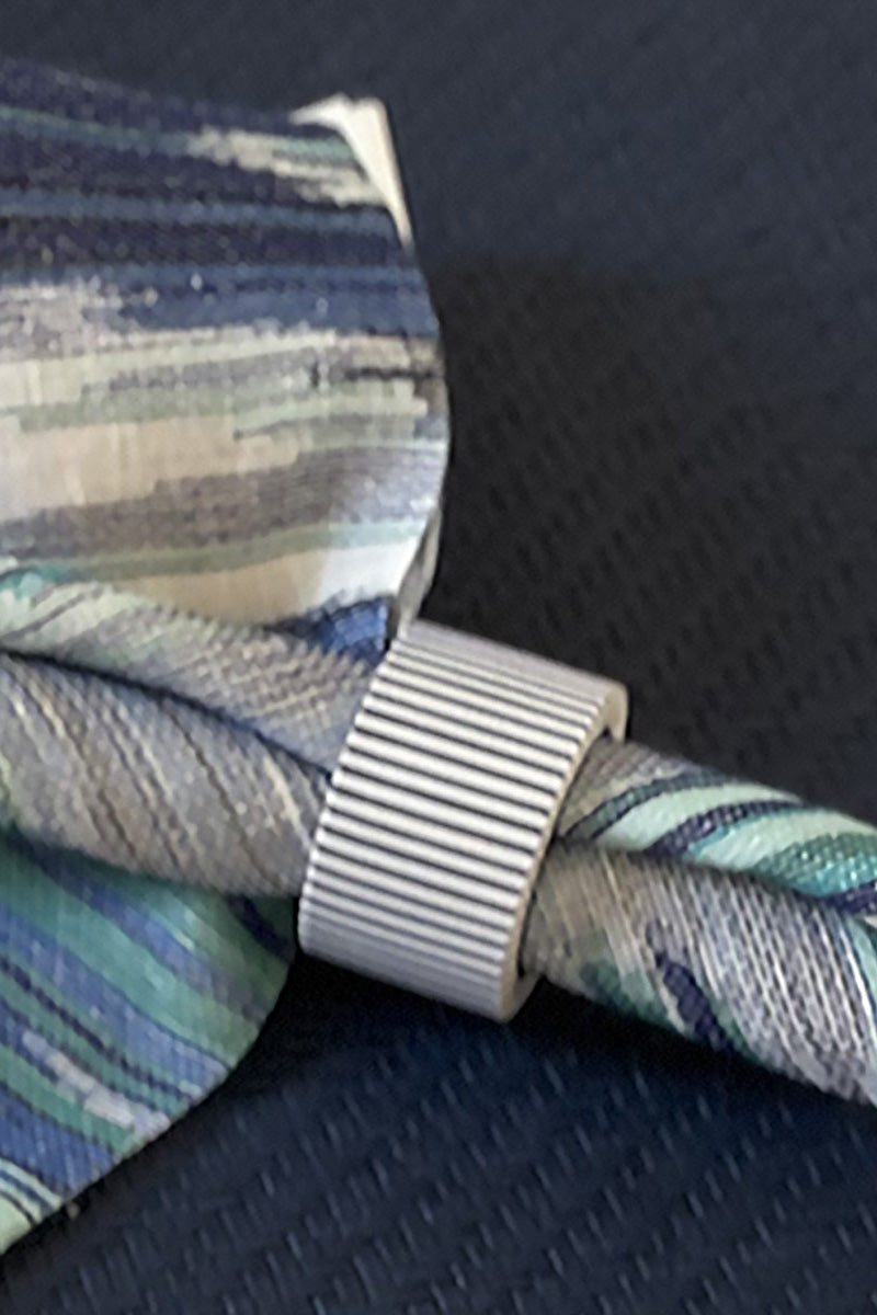 Bodrum Pinstripe Napkin Ring Navy