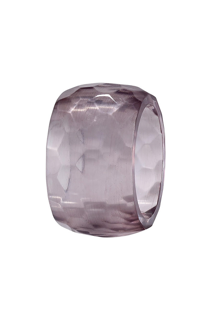 Bodrum Opaque Prism Napkin Ring Gray