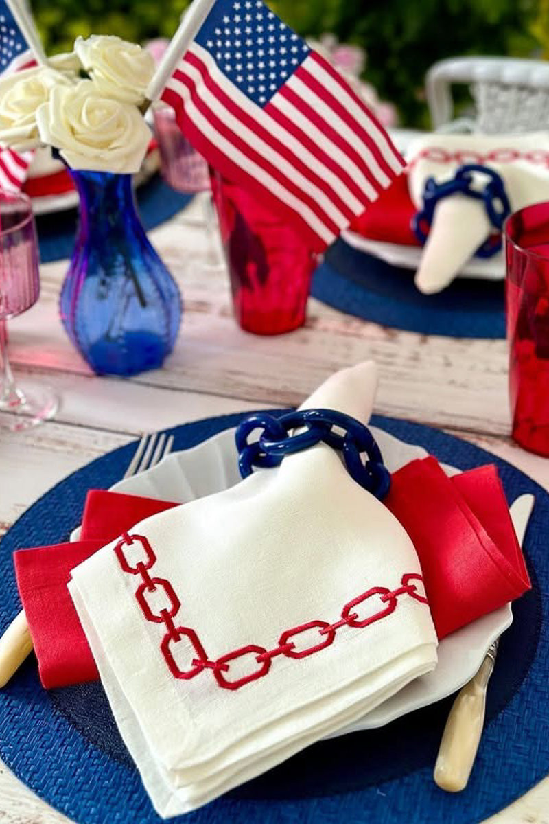 Bodrum Amalfi Napkin 21" Tomato