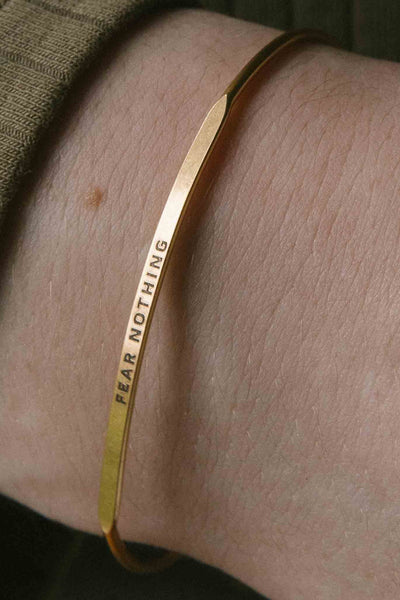 &Livy Posy Bracelet Fear Nothing Antique Gold